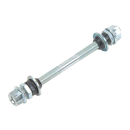 Front Hub Axle 3/8x140mm Chrome