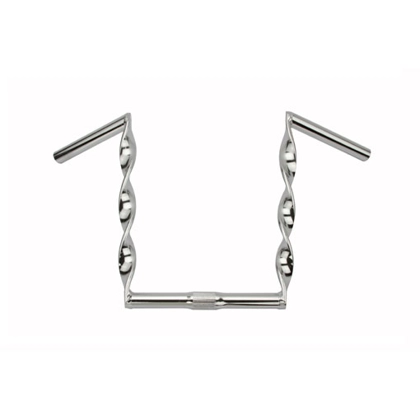 9"  flat twisted bars