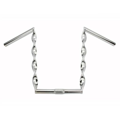 15" flat twisted handle bar