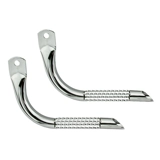 Quadruple Twisted Muffler Chrome.