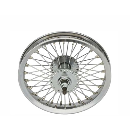 12" wheels front and rear 52 spokes