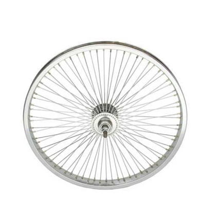 16" wheels front and back 72 spokes