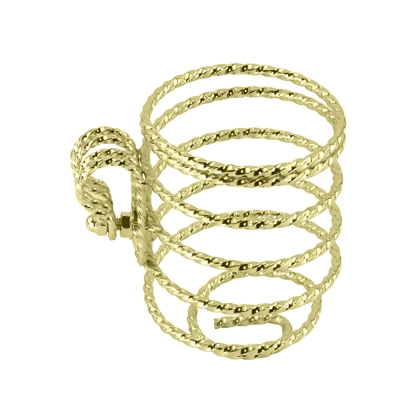 TWISTED CUP HOLDER GOLD