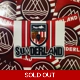 100 Sunderland Away White Stickers 8x6cm