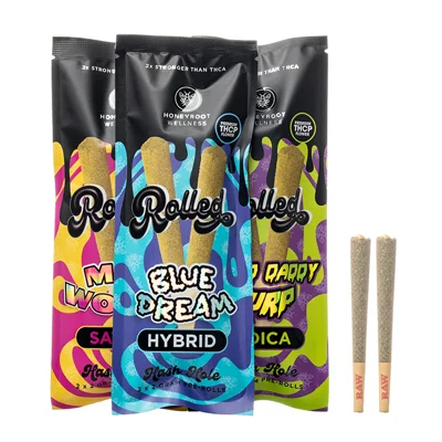 HoneyRoot THCP Rolled Hash Hole Pre-Rolls | (2ct) 4g