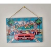 outrun metal sign