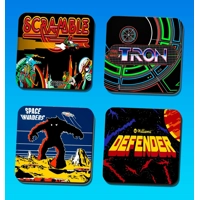 Arcade coasters set