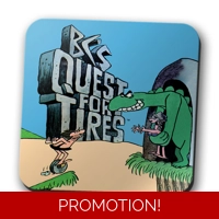 quest for tires coaster