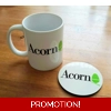 Acorn mug and coaster