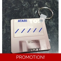 Atari system disk keyring