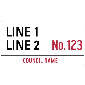 London Street Sign Wheelie Bin - Sticker Set of 3 London Street Sign Wheelie Bin - Sticker Set of 3