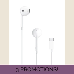 Apple EarPods Wired Earbud Stereo Earset - Binaural - In-ear - USB Type C