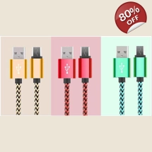 1.0 M Heavy Duty Braided Lead Android USB Charger