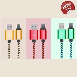 1.0 M Heavy Duty Braided Lead USB Charger