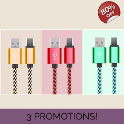 1.0 M Heavy Duty Braided Lead Android USB Charger