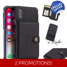 Luxury Shockproof Wallet Cover Case for iPhones