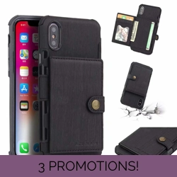 Luxury Shockproof Wallet Cover Case for iPhones