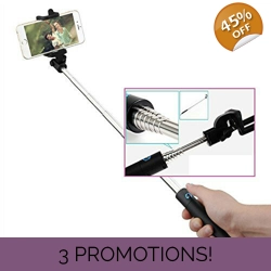 Monopod Extendable Selfie Stick For Apple Iphone/Android