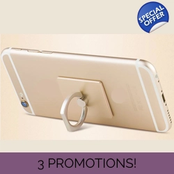 Gold metallic adjustable Hand Grip Phone Holder