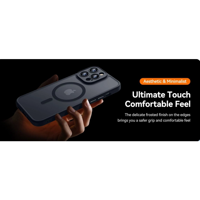 Additional Image for Magnetic Compatible Case for iPhone 14 / 14 Pro / 13 Pro / 13 Pro Max (6.7”) – Black + FREE Wireless