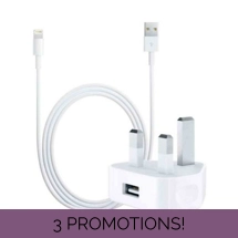 Official Apple 5W Mains Charger A1399 + Lightning Cable MD818 For iPhone, iPad, And iPod