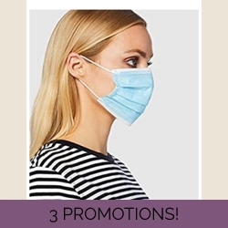 CERTIFIED TYPE 1 SINGLE-USE 3-PLY FACE MASK 2 PACK