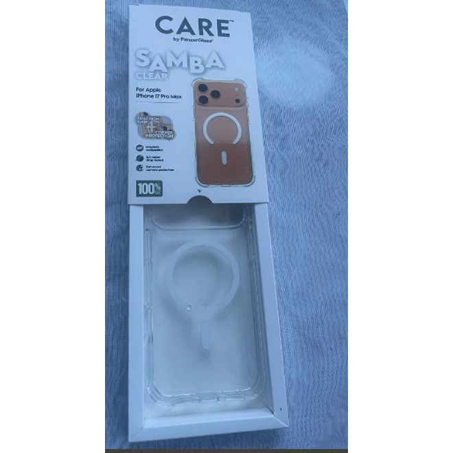 Additional Image for PanzerGlass CARE by ® Fashionable Case Samba Transparent w. White MagSafe iPhone 17 Pro Max