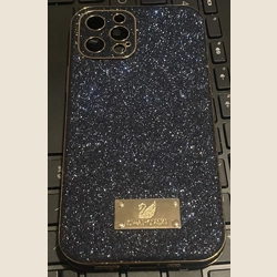 Swarovski Black Glitter Phone Case -Pre owned for 12/12 Pro