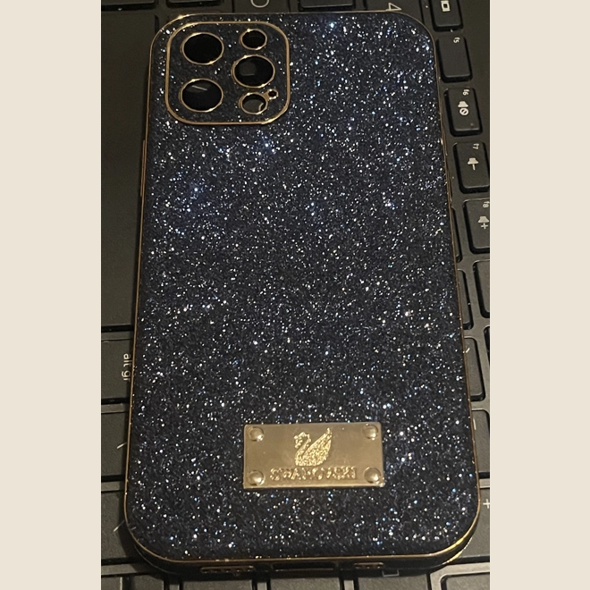product Image for Swarovski Black Glitter Phone Case -Pre owned for 12/12 Pro