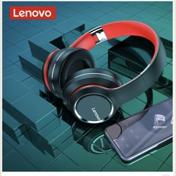 Lenovo HD200 Wireless Bluetooth Headphone Noise Cancelling Black