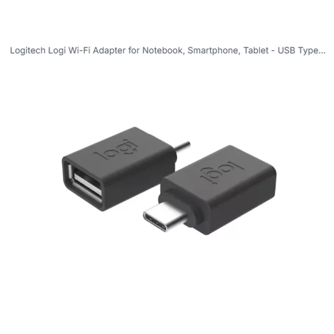 Additional Image for Logitech Logi Wi-Fi Adapter for Notebook, Smartphone, Tablet - USB Type C - 2.40 GHz ISM
