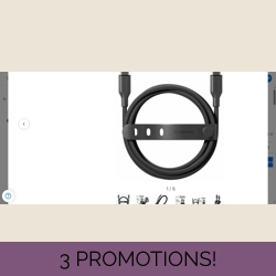 PanzerGlass empower 1.20 m USB-C Data Transfer Cable - 480 Mbit/s - Black