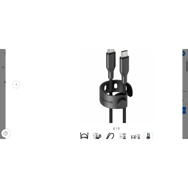 Additional Image for PanzerGlass empower 1.20 m USB-C Data Transfer Cable - 480 Mbit/s - Black