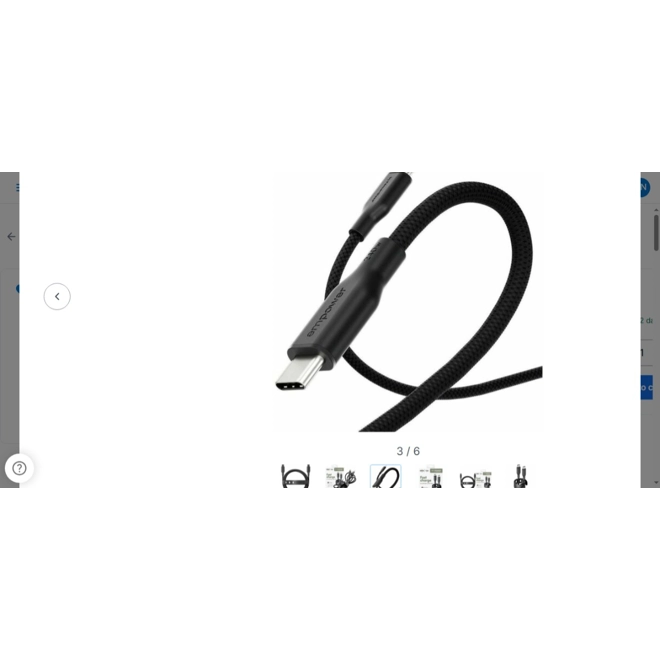 Additional Image for PanzerGlass empower 1.20 m USB-C Data Transfer Cable - 480 Mbit/s - Black