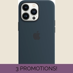 Apple Silicone Case with MagSafe for Apple iPhone 13 - Midnight Black - MM2A3Z..