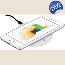 Manhattan Fast Wireless Charger Smartphone Wireless Pad, 5W charging, QI certified white
