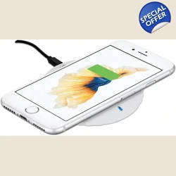 Manhattan Fast Wireless Charger Smartphone Wireless Pad, 5W charging, QI certi..