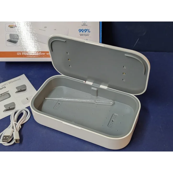Additional Image for Manhattan UV Phone Sanitizer, Integrated UV LEDs to eliminate germs, viruses and bacteria, Quick 1-m