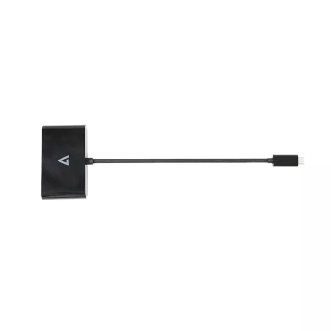 Additional Image for V7 USB-C Male to 2 x USB A Female 2 x USB-C Female Hub USB 3.2 Gen1 5Gbps Black