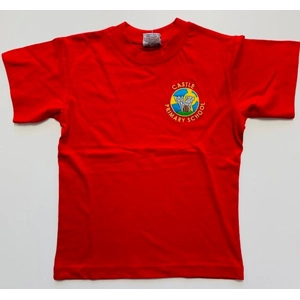 Castle Primary School PE T-Shirt Red