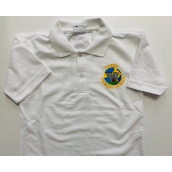 Castle Primary School White Polo