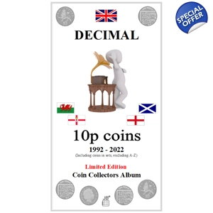 10p 1992-2022 Extended -Incl. sets, excl. A-Z, UK Coin Album