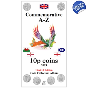 10p 2019 A-Z Commemorative Coin Album