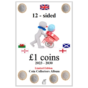 £1 2023-2030 12-sided £1 Standard Coin Album