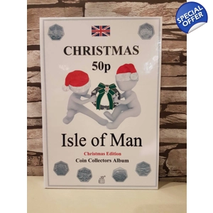 50p 1980-2020 Isle of Man Christmas Coins Album
