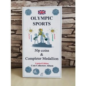 50p OLYMPIC & Completer Medallion London 2012 UK Coin Album