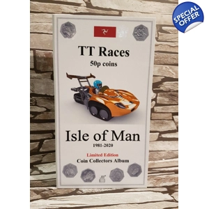 50p 1981-2020 TT Races / TT Legends Isle of Man Coin Album