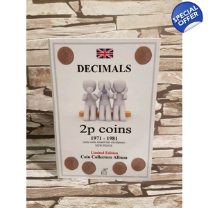 2p 1971-1981 Standard UK Coin Album