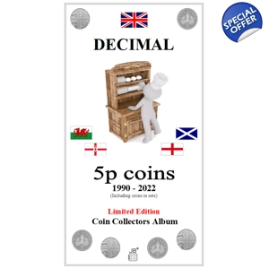 5p 1990-2022 Sets including Coin Album