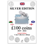 £100 2015-2024 SILVER only Coin Album